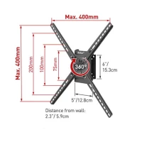 BARKAN BM300R LCD TV zglobni zidni nosač do 65 inča