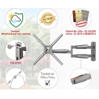 BARKAN BM343XLOD LCD TV zglobni zidni nosač do 65 inča sivi