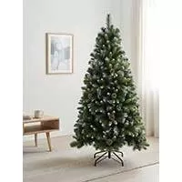 Jelka sa šišarkama i snegom 180 cm