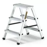 Kliknite za detalje - Sklopive aluminijumske dvostrane merdevine 2x3 stepenika Nosivosti 125kg 19828