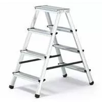 Kliknite za detalje - Sklopive aluminijumske dvostrane merdevine 2x4 stepenika Nosivosti 125kg 19797