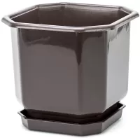 Kliknite za detalje - Četvrtasta saksija Braon 28x28cm