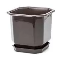 Kliknite za detalje - Četvrtasta saksija Braon 24x24cm