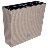 Kliknite za detalje - Prosperplast Visoka žardinjera sa ratan teksturom Cappuccino 58x50x18cm