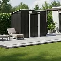 Kliknite za detalje - Pomoćna Metalna Beštenska Kućica sa Kliznim Vratima Za Odlaganje Alata i Pribora Kliknite za detalje - Pomoćna Metalna Beštenska Kućica sa Kliznim Vratima Za Odlaganje Alata i Pribora