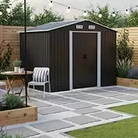 Kliknite za detalje - Pomoćna Metalna Kućica sa Kliznim Vratima 257 x 205 x 192 cm Kliknite za detalje - Pomoćna Metalna Kućica sa Kliznim Vratima 257 x 205 x 192 cm