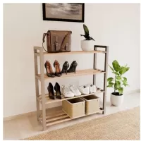 Kliknite za detalje - Fixwood Fix2041-2 Cipelarnik Sa 4 Police 23x65x78cm Drvo Plastika Kliknite za detalje - Fixwood Fix2041-2 Cipelarnik Sa 4 Police 23x65x78cm Drvo Plastika