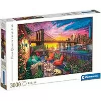 Kliknite za detalje - Puzzle slagalica 3000 delova Balkon na Menhetnu Clementoni HQC 33552