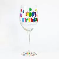 Kliknite za detalje - Vinska čaša za rođendan Happy Birthday