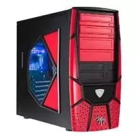 Kliknite za detalje - Kućište XPIDER II BLACK/RED, W/ TRANSPARENT SIDE DOOR