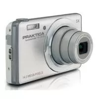 Praktica Luxmedia 14Z50S srebrni digitalni fotoaparat 256636 - 14 Megapiksela, 5x optički i 5x digitalni zoom. Optička stabilizacija slike. Detekcija osmeha i lica. HD video rezolucija za 3 sec pred-snimanja. 32 MB intene memorije. Podrška za SDHC.