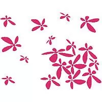 Kliknite za detalje - Zidni tatoo Flower Power U01B 120x90cm D72D6D