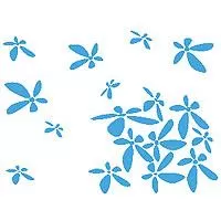 Kliknite za detalje - Zidni tatoo Flower Power U01B 120x90cm 47A7DE