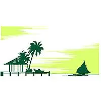 Kliknite za detalje - Zidni tatoo Paradise Island PS01 120x60cm 005733 DBFF6E
