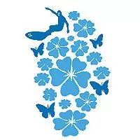 Kliknite za detalje - Zidni tatoo Nature Surf PP04 80x120cm 47A7DE 0071B5