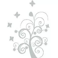 Kliknite za detalje - Zidni tatoo Dream Tree U06B 120x85cm C0C7C3