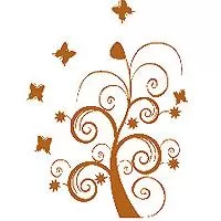 Kliknite za detalje - Zidni tatoo Dream Tree U06B 120x85cm B1621B