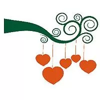 Kliknite za detalje - Zidni tatoo Under the Hearts R04 80x60cm 005733 DB5316
