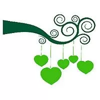 Kliknite za detalje - Zidni tatoo Under the Hearts R04 80x60cm 005733 6CF73B
