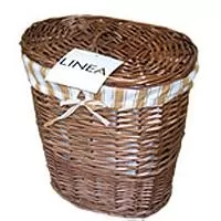 Kliknite za detalje - Korpa za odlaganje od pruća - ovalna braon