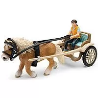 Kliknite za detalje - Schleich Domaće životinje - Kočija ponija 42040