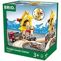 Kliknite za detalje - BRIO Igračka Teretna stanica sa dizalicom i kamionom 33280