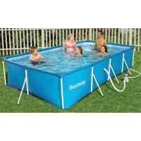 Pravougaoni Bazen Bestway Sa Pumpom i Čeličnom Konstrukcijom 400 x 211 x 81 cm 56424