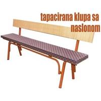 Sklopiva Pivska Klupa Sa Tapacirungom i naslonom - 205 cm