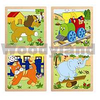 WoodyLand Puzzle Veselo se kreće  93017