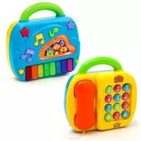Kliknite za detalje - PlayGo 2u1 Telefon i Klavir za bebe
