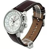 Kliknite za detalje - Seiko Pilotski Ručni Sat sa Hronografom, Alarmom i Kožnom Narukvicom SNAB71P1