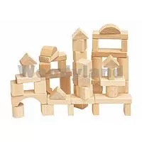 Kliknite za detalje - WoodyLand Drvene kocke Natural 50 delova 90650
