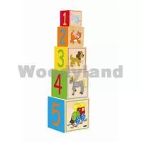 Kliknite za detalje - WoodyLand Drvena slagalica Toranj 93018