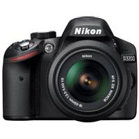 Nikon SLR fotoaparat D3200 Crni + objektivi 18-55VR i 55-200VR