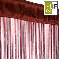 Zavesa 2Lif Crvena Sa Resicama 250 x 90 cm