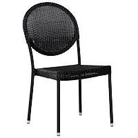 Kliknite za detalje - Stolica od Wicker Ratana Ginger Sidechair Charcoal Black