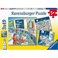 Kliknite za detalje - Ravensburger Puzle 3x49 Svemirska misija 05088