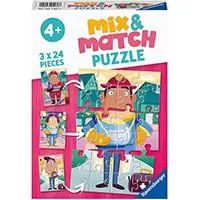 Kliknite za detalje - Ravensburger Slagalice 3x24 dela Mix and Match Zanimanja 05136