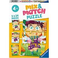 Kliknite za detalje - Ravensburger Slagalice 3x24 dela Mix and Match Garderoba 05196