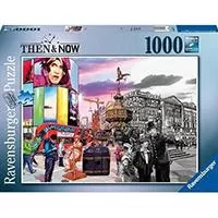 Kliknite za detalje - Puzzle slagalica 1000 komada Nekad i sad - Pikadili Cirkus Ravensburger 16570