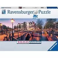 Kliknite za detalje - Ravensburger Puzzle slagalica Panorama - Veče u Amsterdamu 1000 komada 16752