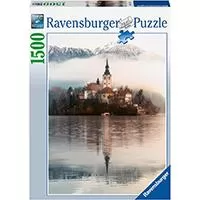 Kliknite za detalje - Ravensburger Puzzle slagalica Ostrvo želja Bled Slovenija 1500 delova 17437