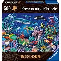 Kliknite za detalje - Drvene puzzle slagalica 500 delova za decu i odrasle Ispod mora Ravensburger 17515