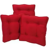 Kliknite za detalje - Futon jastuče za stolice ANNEBELL 40x40x5 crvena 4 komada