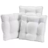 Kliknite za detalje - Futon jastuče za stolice ANNEBELL 40x40x5 krem 4 komada