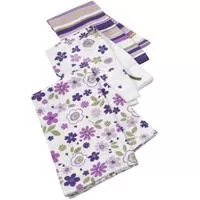 Kliknite za detalje - Kuhinjska krpa - set od 3 krpe Sakura 50x70cm ljubičasta