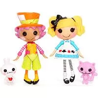 Kliknite za detalje - Mini Lalaloopsy Lutke Alice in Lalaloopsyland & Wacky Hatter 510253