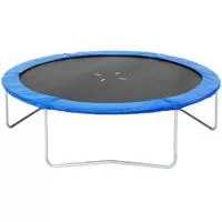 Trampolina 305 cm - Veoma kvalitetna trampolina. Prečnik trampoline je 305 cm, a visina je 76 cm. Projektovana je tako da može izdržati skok jedne ili više osoba ukupne mase 150 kg...