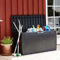 Kliknite za detalje - Sanduk Za Terasu - Veliki Plastični Za Odlaganje Stvari