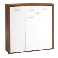 Kliknite za detalje - Komoda Porto 3 vrata orah / krem